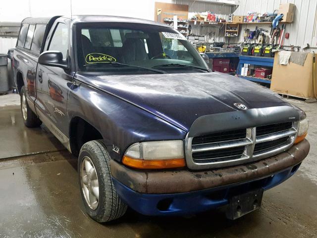 1B7FL26X7XS178682 - 1999 DODGE DAKOTA PURPLE photo 1