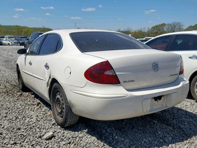 2G4WC532151302304 - 2005 BUICK LACROSSE C WHITE photo 3