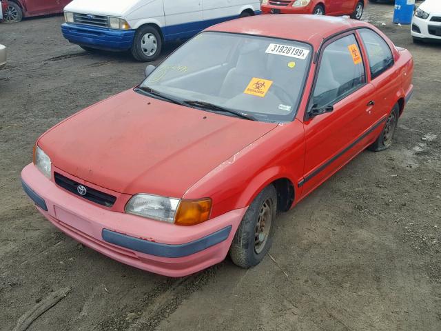 JT2EL56D8S0027494 - 1995 TOYOTA TERCEL DX RED photo 2