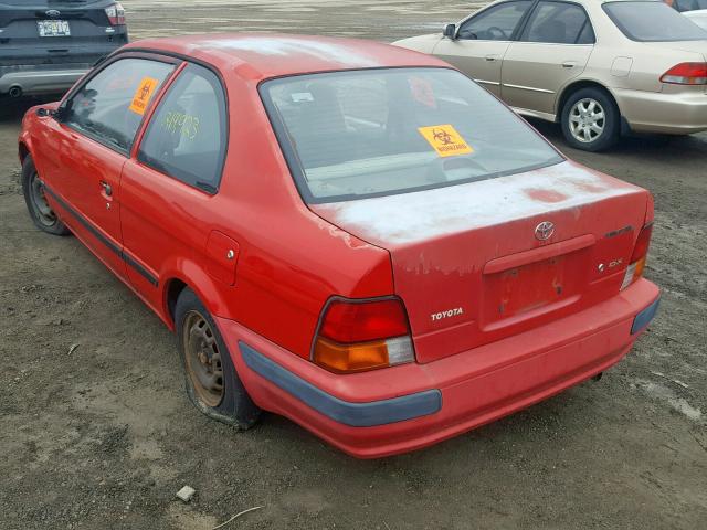 JT2EL56D8S0027494 - 1995 TOYOTA TERCEL DX RED photo 3