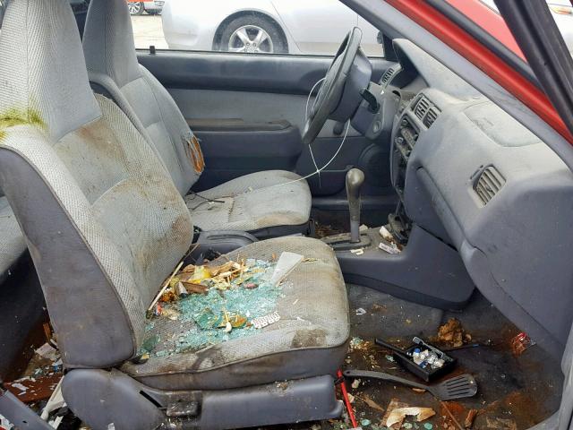 JT2EL56D8S0027494 - 1995 TOYOTA TERCEL DX RED photo 5