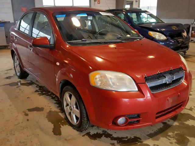 KL1TG56618B121595 - 2008 CHEVROLET AVEO LT RED photo 1