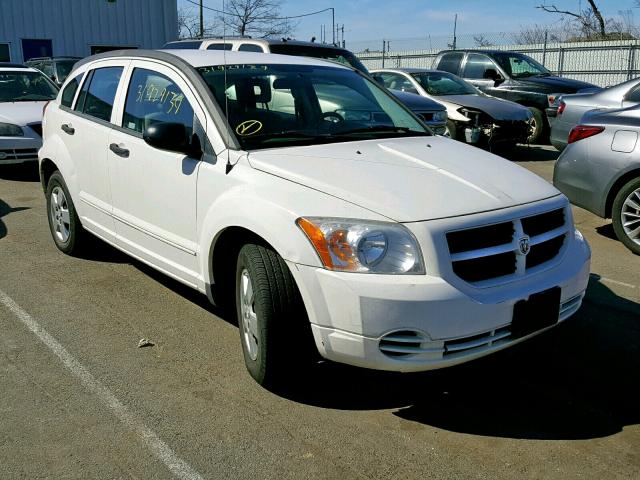 1B3HB28B77D511708 - 2007 DODGE CALIBER WHITE photo 1