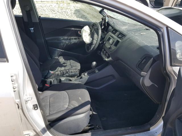 KNADM4A36D6223634 - 2013 KIA RIO LX SILVER photo 5