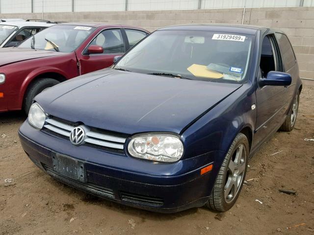 9BWBK61JX34005271 - 2003 VOLKSWAGEN GOLF GL BLUE photo 2