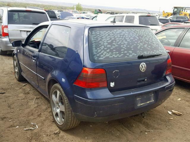 9BWBK61JX34005271 - 2003 VOLKSWAGEN GOLF GL BLUE photo 3