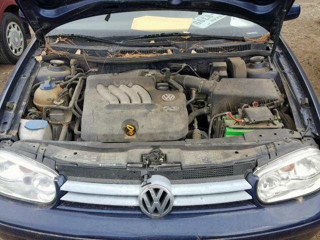 9BWBK61JX34005271 - 2003 VOLKSWAGEN GOLF GL BLUE photo 7