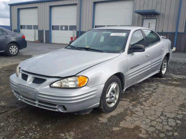 1G2NE52TX1M551725 - 2001 PONTIAC GRAND AM S SILVER photo 2