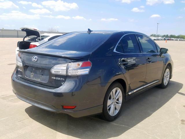 JTHBB1BA6A2026802 - 2010 LEXUS HS 250H GRAY photo 4