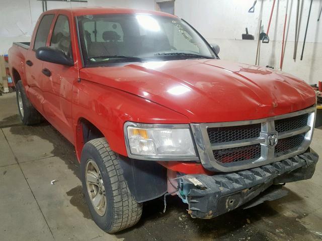 1D7HW48K28S517711 - 2008 DODGE DAKOTA QUA RED photo 1