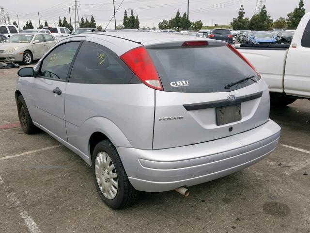 1FAFP31N67W339053 - 2007 FORD FOCUS ZX3 SILVER photo 3