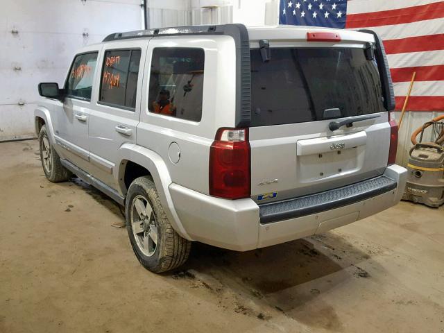 1J8HG48K66C260768 - 2006 JEEP COMMANDER SILVER photo 3