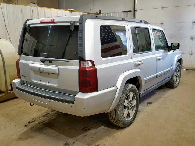 1J8HG48K66C260768 - 2006 JEEP COMMANDER SILVER photo 4