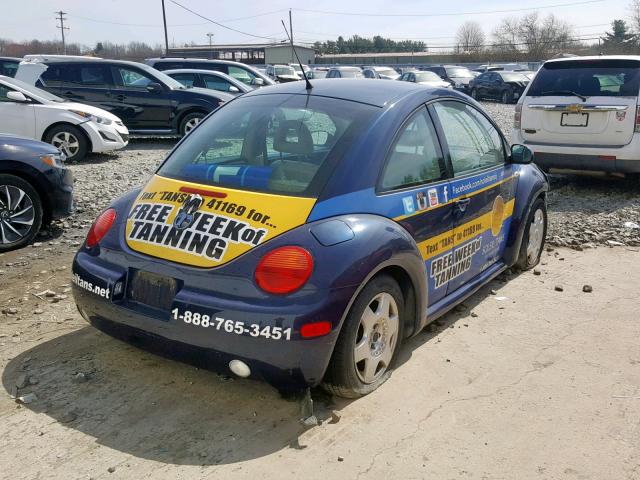 3VWCK21C61M448072 - 2001 VOLKSWAGEN NEW BEETLE ლურჯი ფოტო 4