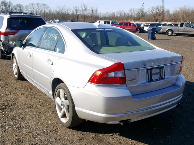 YV1992AHXA1120732 - 2010 VOLVO S80 T6 SILVER photo 3