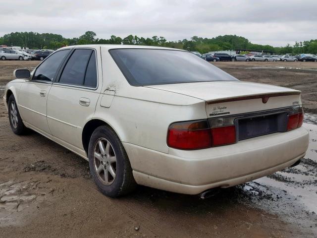 1G6KY5499WU917787 - 1998 CADILLAC SEVILLE ST WHITE photo 3