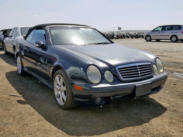 WDBLK70G62T102397 - 2002 MERCEDES-BENZ CLK 430 BLUE photo 1