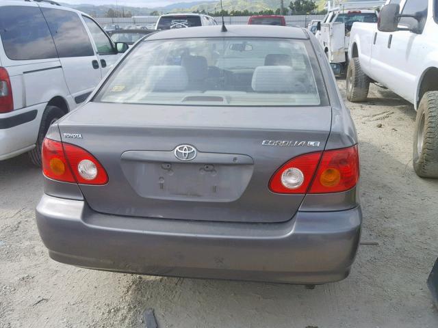 1NXBR32E13Z135831 - 2003 TOYOTA COROLLA CE GRAY photo 9