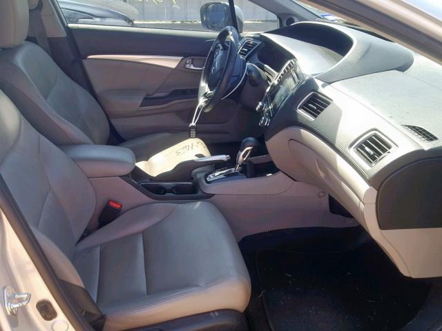 2HGFB2F90FH522395 - 2015 HONDA CIVIC EXL SILVER photo 5