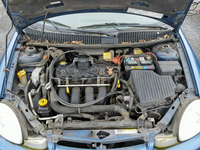 1B3ES56C52D651331 - 2002 DODGE NEON ES BLUE photo 7