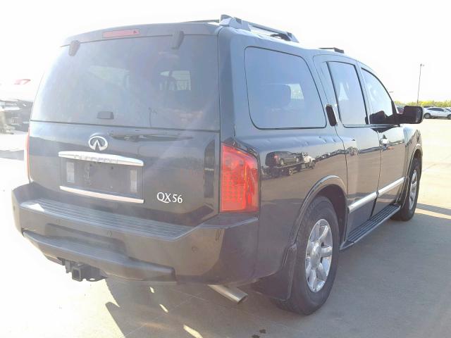 5N3AA08CX7N801843 - 2007 INFINITI QX56 BLACK photo 4