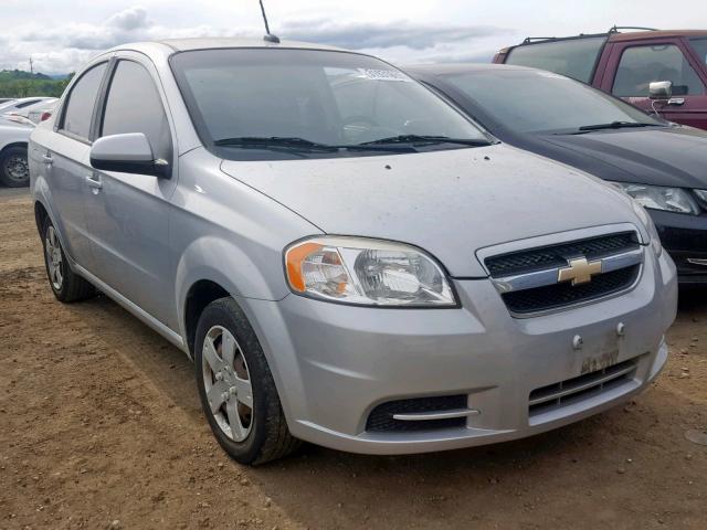 KL1TD5DE8AB131646 - 2010 CHEVROLET AVEO LS GRAY photo 1