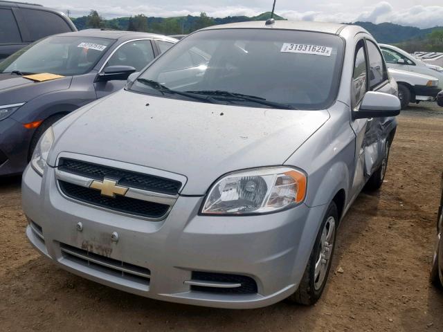 KL1TD5DE8AB131646 - 2010 CHEVROLET AVEO LS GRAY photo 2