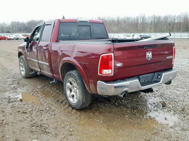 1C6RR7JT7GS250310 - 2016 RAM 1500 LARAM MAROON photo 3