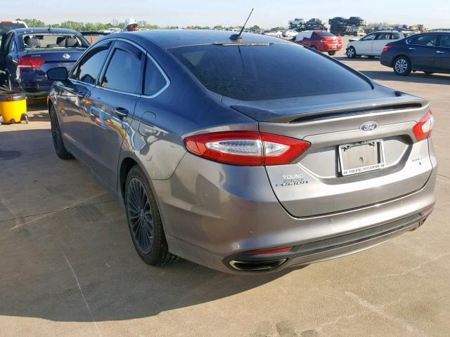 3FA6P0K9XDR361345 - 2013 FORD FUSION TIT CHARCOAL photo 3