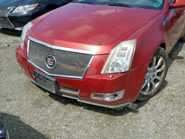 1G6DP57V280108338 - 2008 CADILLAC CTS HI FEA RED photo 10