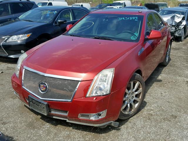 1G6DP57V280108338 - 2008 CADILLAC CTS HI FEA RED photo 2