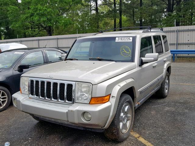 1J8HH68237C648874 - 2007 JEEP COMMANDER CREAM photo 2