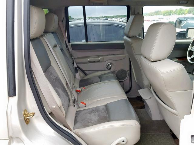 1J8HH68237C648874 - 2007 JEEP COMMANDER CREAM photo 6