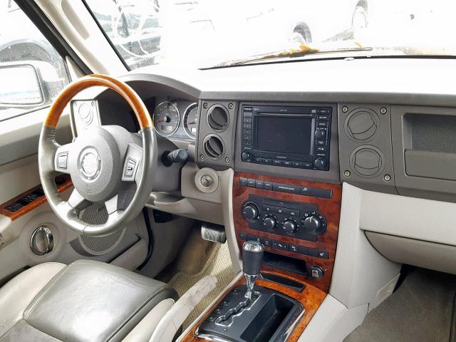 1J8HH68237C648874 - 2007 JEEP COMMANDER CREAM photo 9