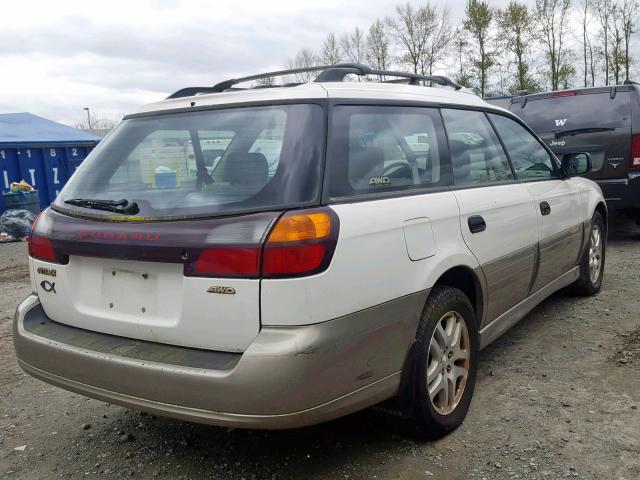 4S3BH675117639955 - 2001 SUBARU LEGACY OUT WHITE photo 4