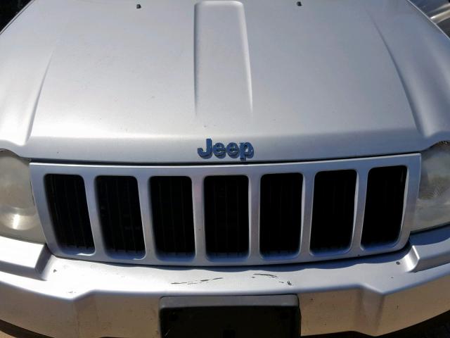 1J4GR48K65C626685 - 2005 JEEP GRAND CHER SILVER photo 7