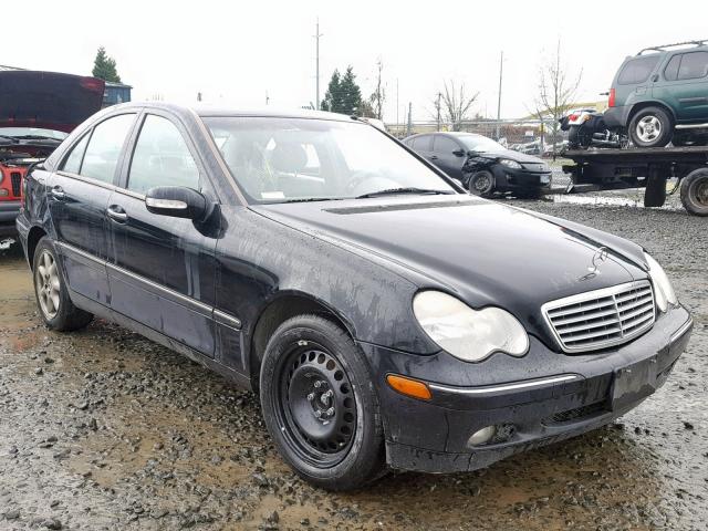 WDBRF84J63F433586 - 2003 MERCEDES-BENZ C 320 4MAT BLACK photo 1