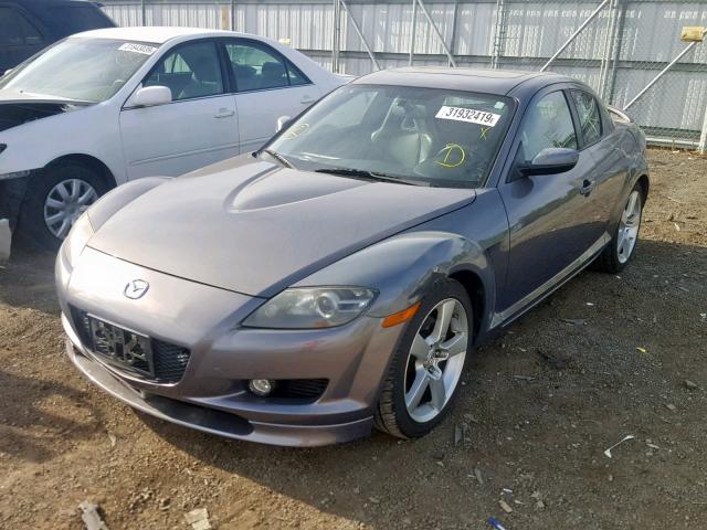 JM1FE173X70209144 - 2007 MAZDA RX8 GRAY photo 2