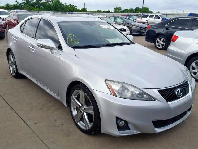 JTHBF5C29B5134852 - 2011 LEXUS IS 250 SILVER photo 1