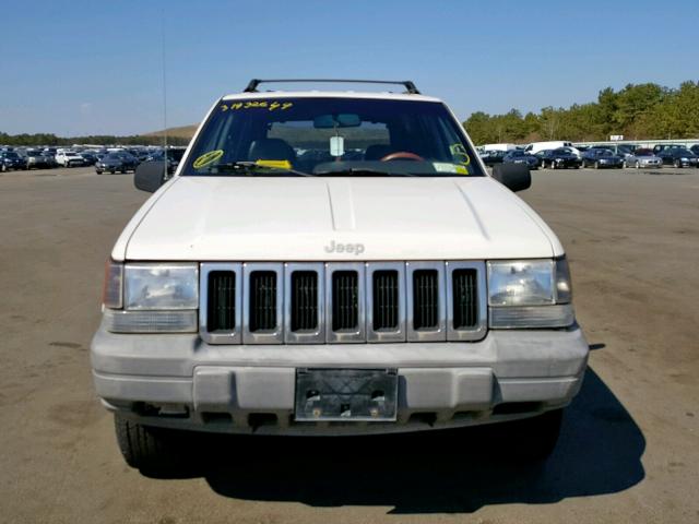 1J4GZ58YXVC775417 - 1997 JEEP GRAND CHER WHITE photo 9