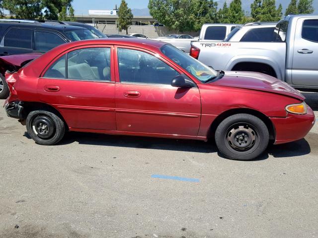 3FAFP13P71R122317 - 2001 FORD ESCORT BURGUNDY photo 9