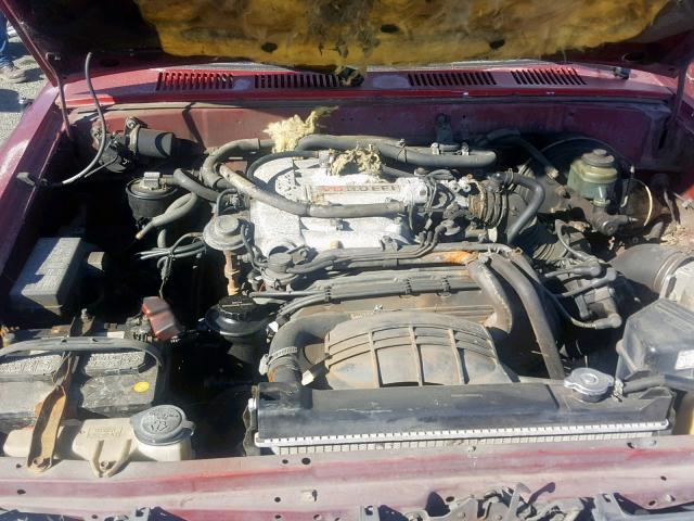 JT4VN13D1L5022401 - 1990 TOYOTA PICKUP 1/2 RED photo 7