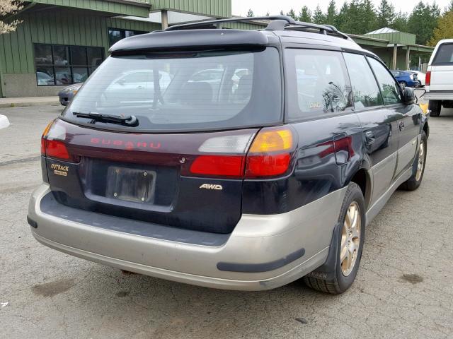 4S3BH686317615910 - 2001 SUBARU LEGACY OUT BLUE photo 4