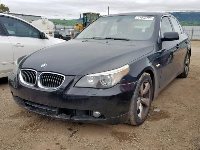 WBANE53597CW61818 - 2007 BMW 525 I BLACK photo 2