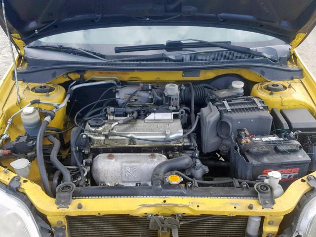 JA3AJ86E63U004312 - 2003 MITSUBISHI LANCER OZ YELLOW photo 7