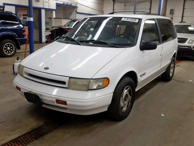 4N2DN11W7SD809855 - 1995 NISSAN QUEST XE WHITE photo 2