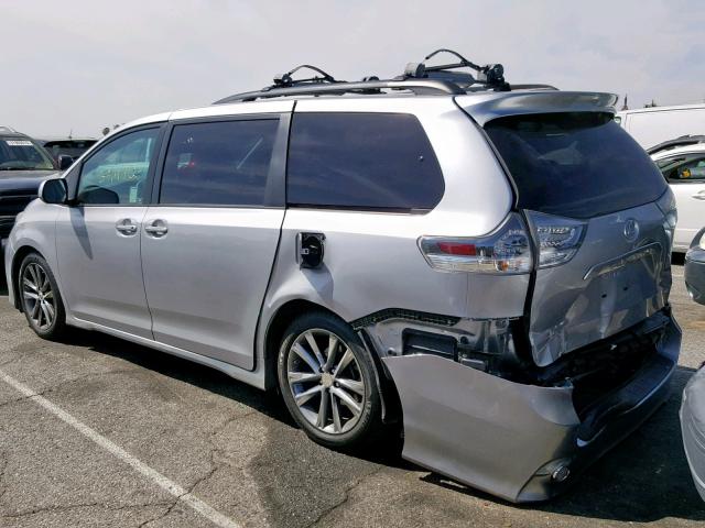 5TDXK3DC4FS548569 - 2015 TOYOTA SIENNA SPO SILVER photo 3