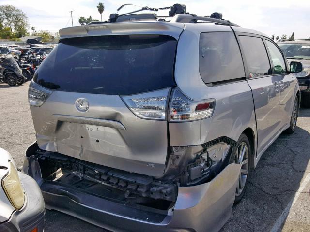 5TDXK3DC4FS548569 - 2015 TOYOTA SIENNA SPO SILVER photo 4