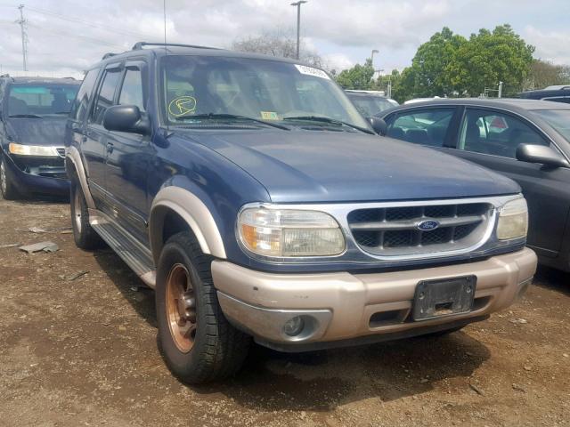 1FMZU74E71ZA73112 - 2001 FORD EXPLORER E BLUE photo 1