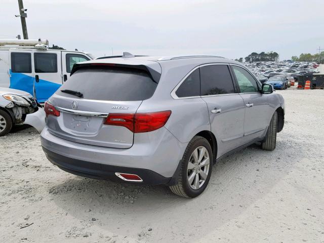 5FRYD4H98GB008164 - 2016 ACURA MDX ADVANC SILVER photo 4